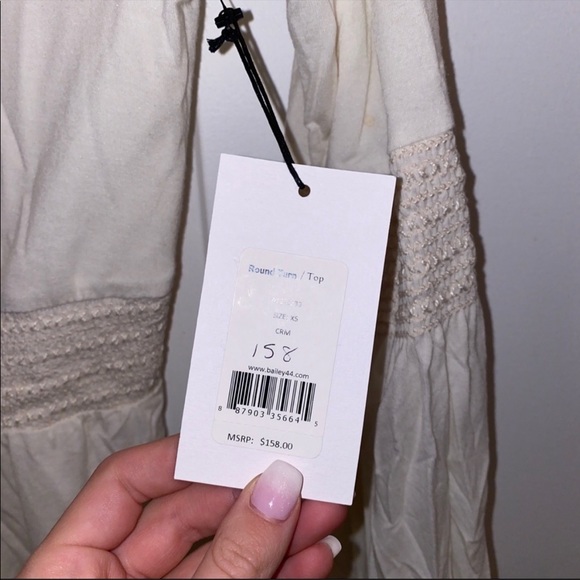 🟡 Bailey 44 Round Turn Top Cream - Picture 8 of 8